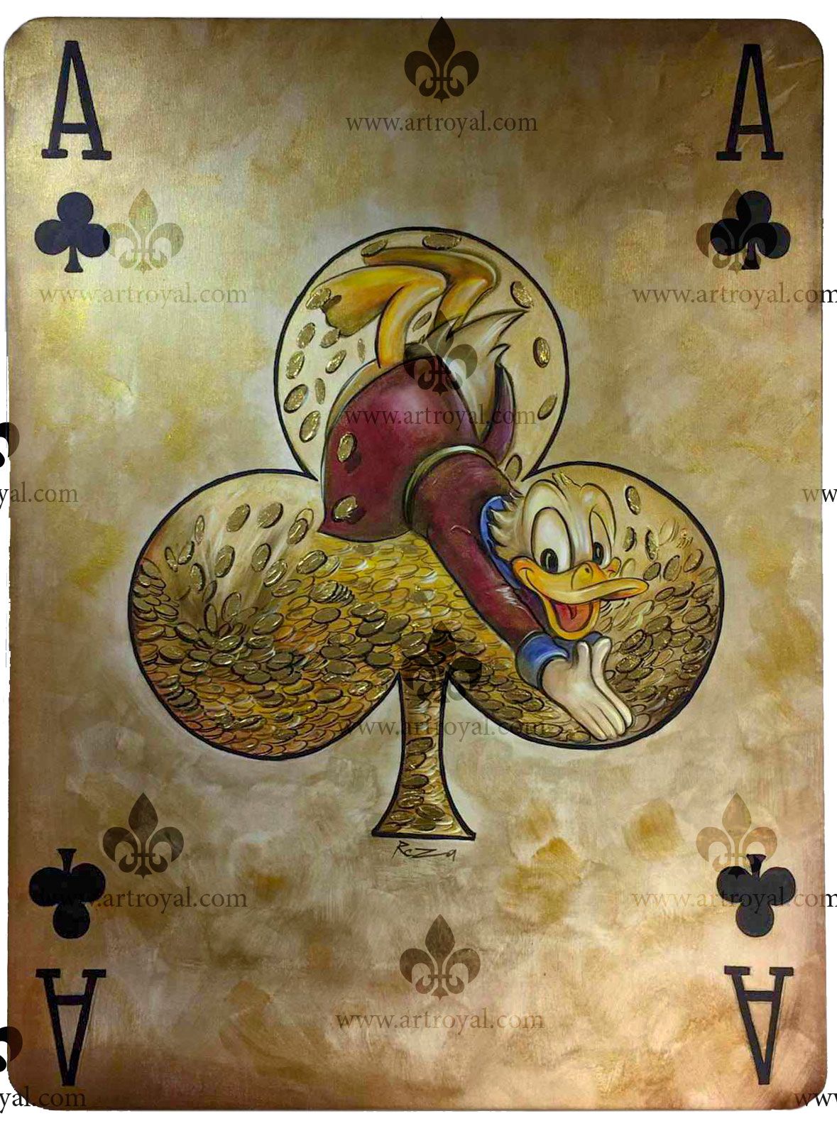 Dagobert Duck goldene Karte