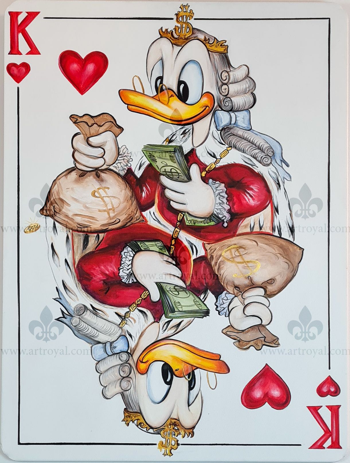 Dagobert Duck Herz König