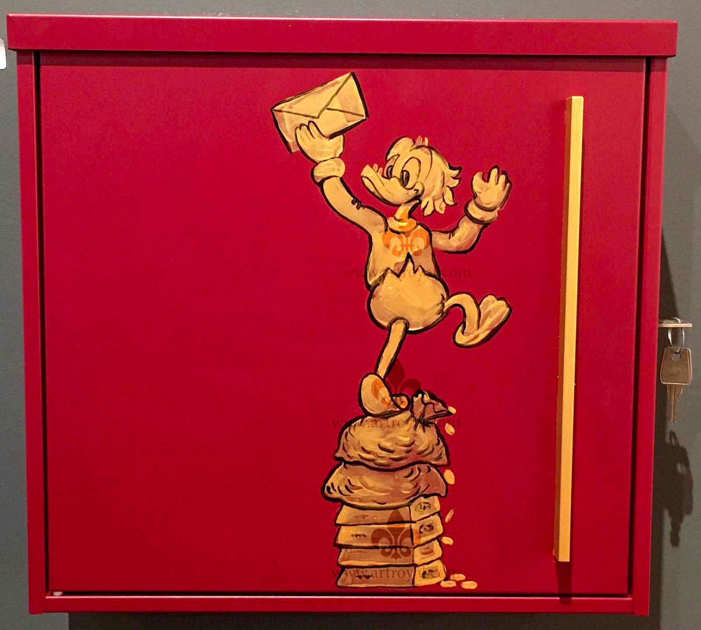 Dagobert Duck Briefkasten