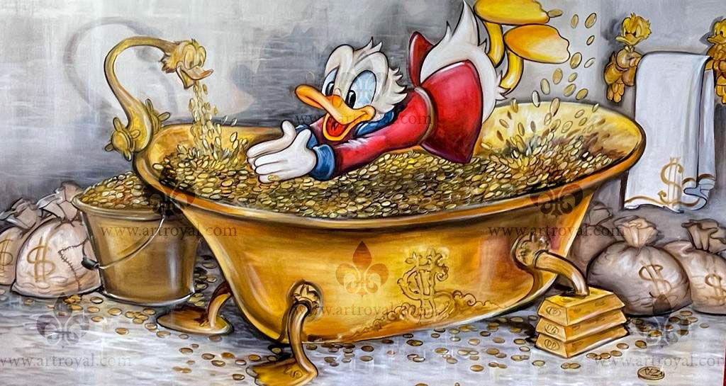 Dagobert Duck Badewanne