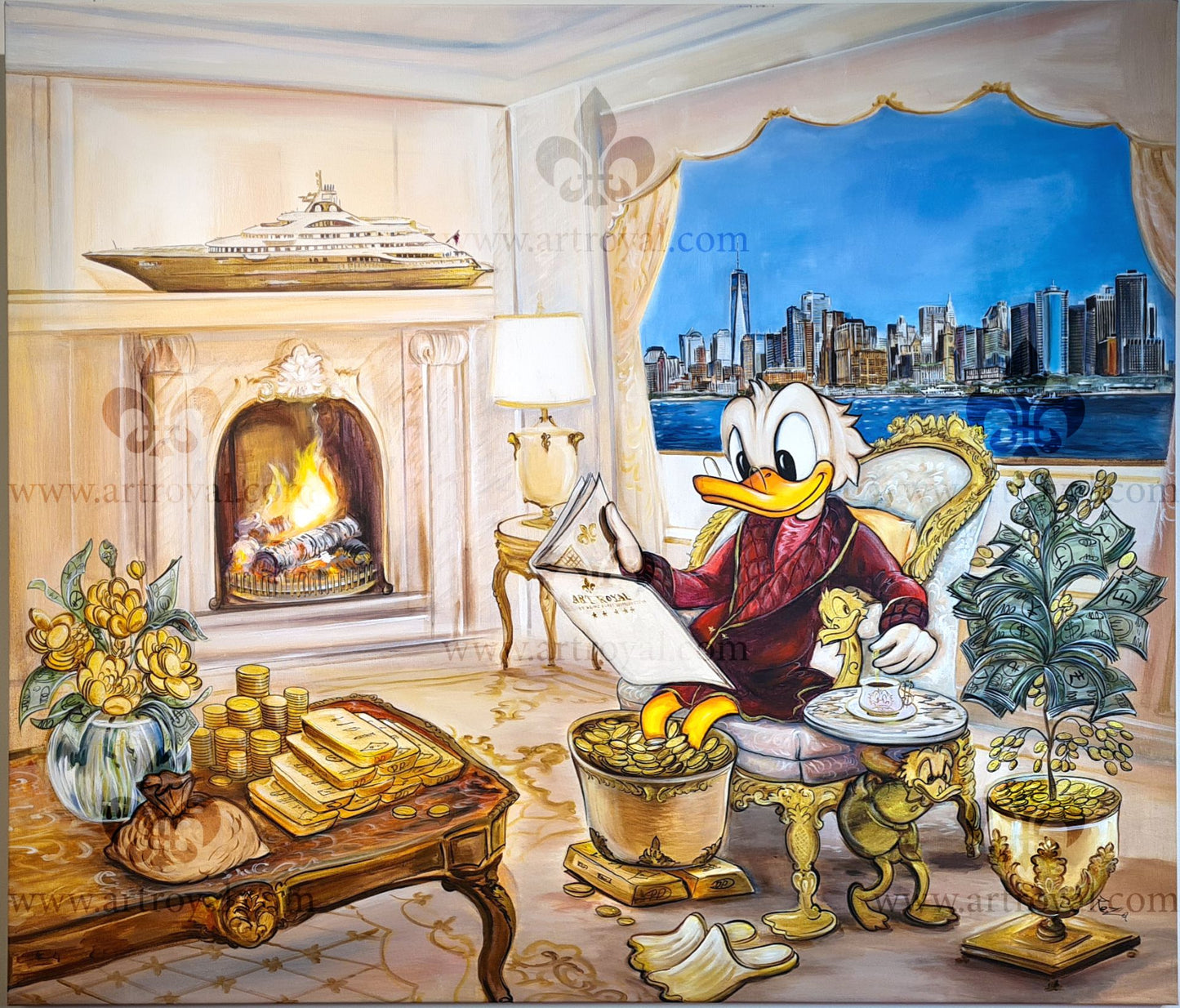 Dagobert Duck New York Yacht